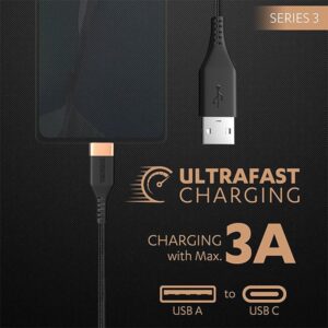 Duracell Usb ultrafast charging cable black