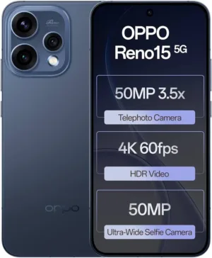 OPPO Reno15 5G (Twilight Blue, 256 GB Storage, 12 GB RAM)